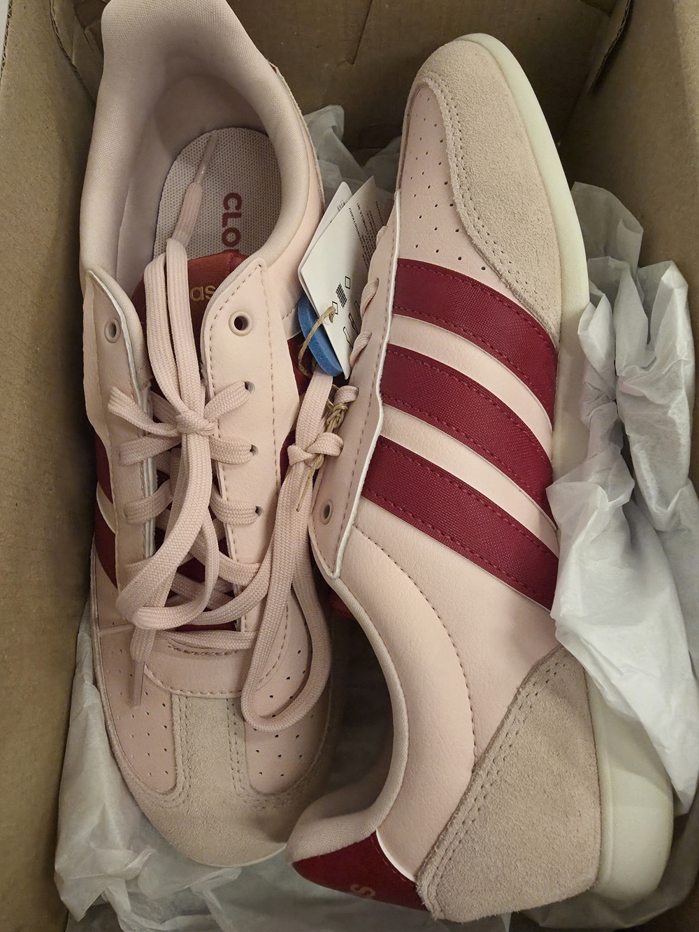 New adidas Women's Barreda Lo sneakers in sandy pink